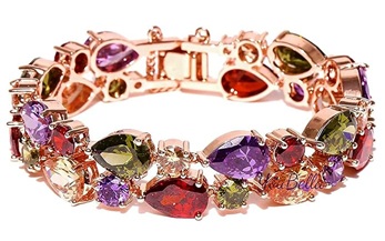 Multi-Colour Crystal Bracelet