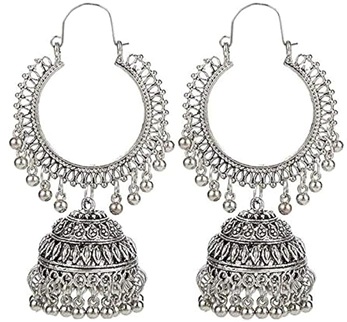 Oxidized Earrings Jhumka
