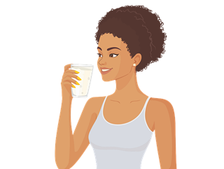 drinking water
